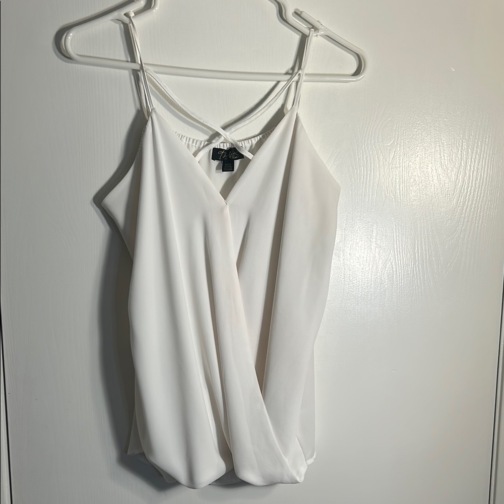 Thalia Sodi Elegant White Women's Top Size Medium